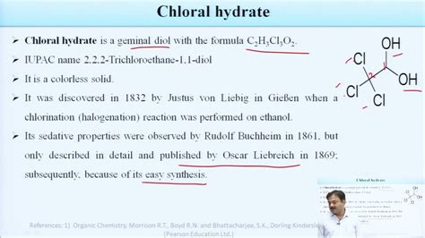 Structure and Uses of Acetone, Chloral Hydrate and Hexamine - YouTube