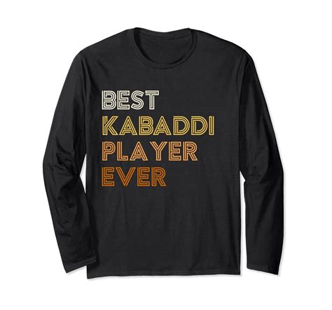 Kabaddi Player Long Sleeve Tshirt India Novelty Apparel-anz – Anztshirt