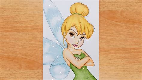 TINKERBELL - Step by step | How to draw Tinkerbell easily - YouTube