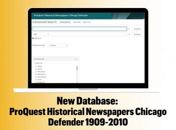 New Database: ProQuest Historical Newspapers: Chicago Defender ...