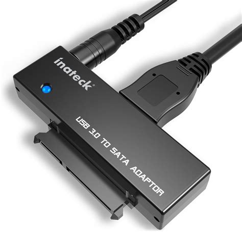 Inateck SATA to USB 3.0 Adapter for 2.5/3.5 inch HDD and SSD, Power Adapter Included, UA1001 ...