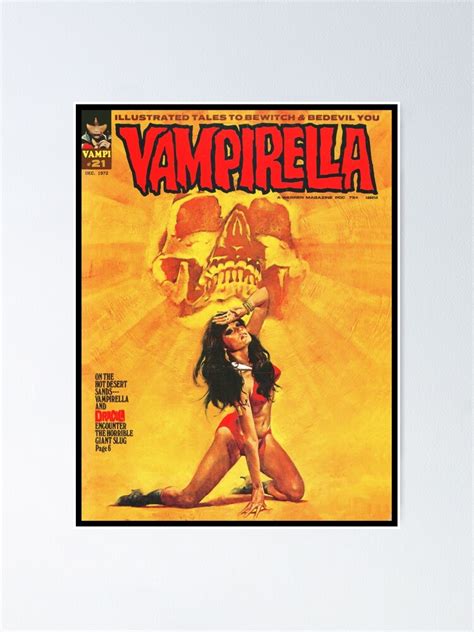 "A GREAT VINTAGE VAMPIRELLA MAGAZINE COVER!" Poster by CurbdiggerCarl ...