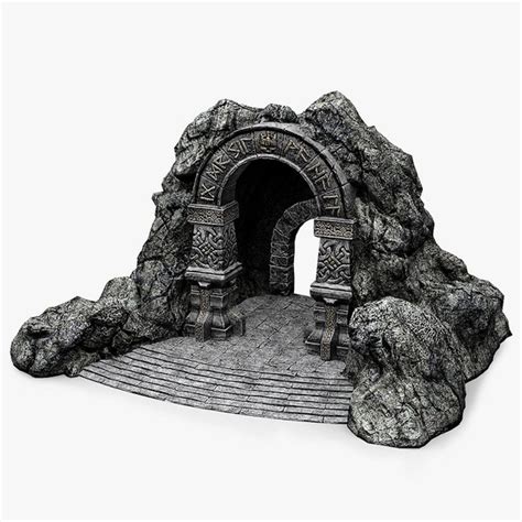 cave-entrance cave entrance 3d obj