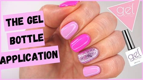 THE GEL BOTTLE INC: BUILDER GEL + COLOUR APPLICATION ON NATURAL NAILS - YouTube