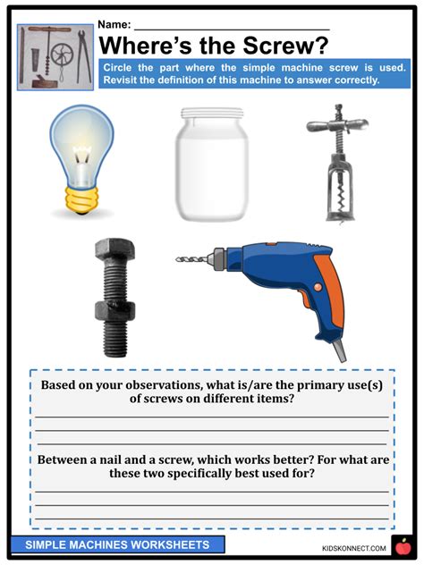 Examples Of Screw Simple Machines