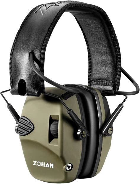 ZOHAN Electronic Shooting Ear Defenders, Active Noise Canceling Safety Earmuff, Adult Sound ...