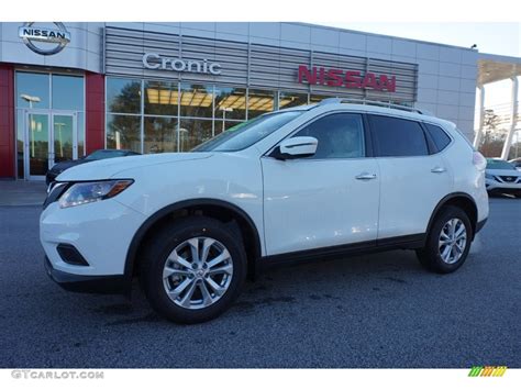 2016 Glacier White Nissan Rogue SV #110080882 | GTCarLot.com - Car Color Galleries