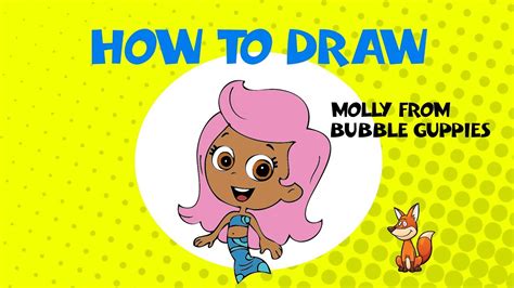 How to draw Molly from Bubble Guppies of Nick Jr- Learn to Draw - ART ...