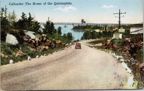 Callander Ontario Home of Dionne Quintuplets Green Road Cabins Sign ...