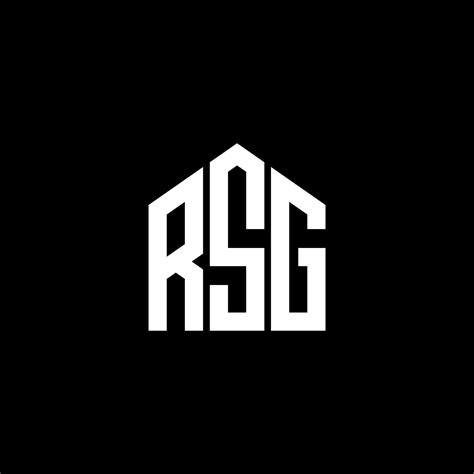 RSG letter logo design on BLACK background. RSG creative initials ...