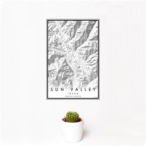 Sun Valley - Idaho Map Print in Classic — JACE Maps