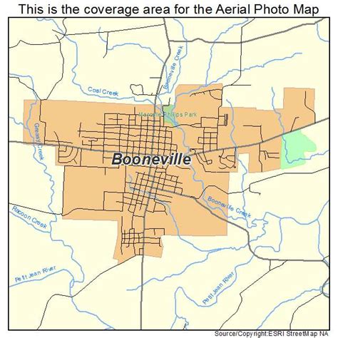 Aerial Photography Map of Booneville, AR Arkansas