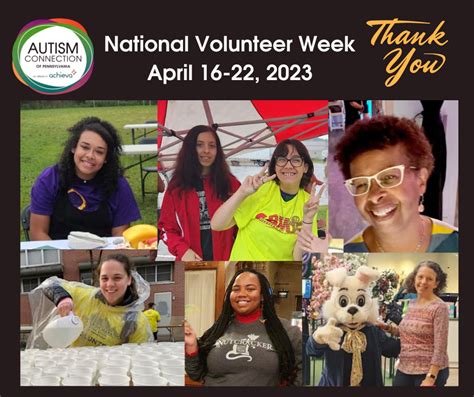 Volunteer Appreciation Week 2023 – Autism Connection of Pennsylvania