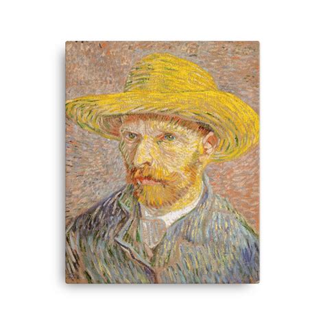 Van Gogh Self Portrait With Straw Hat