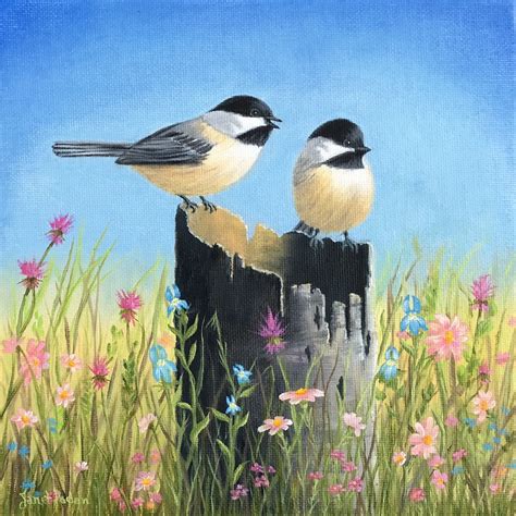 Janet Paden's Paintings: Chickadee Spring