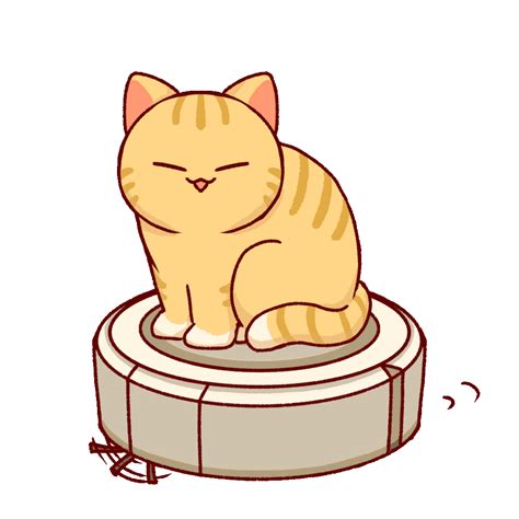 Animated Illustration of a Robot Vacuum Cleaner | UGOKAWA