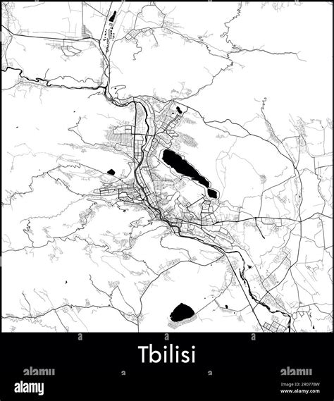 City Map Asia Georgia Tbilisi vector illustration Stock Vector Image & Art - Alamy