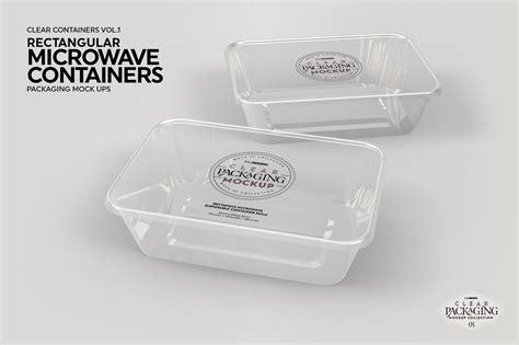 Vol.1: Clear Plastic Food Containers Packaging Mock Up Collection By ...