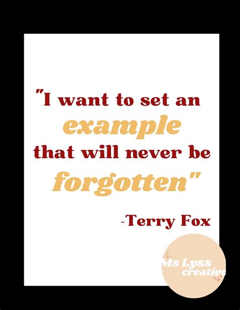 Terry Fox Quotes Poster Set - Etsy