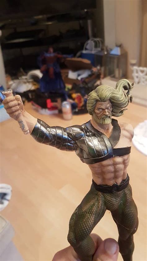 Aquaman paint WIP : r/3Dprinting