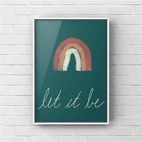 Let It Be Printable Wall Art Printable Art Art prints | Etsy