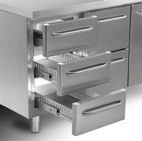 Comptoir Réfrigérateur | INOX | 3 Portes + 3 Tiroirs | Gram GASTRO 07 K 2207 CSG A DL | DL | DL ...