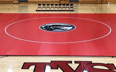 42' x 42' x 1 3/8" Roll-Up Wrestling Mat | AK Athletic Equipment