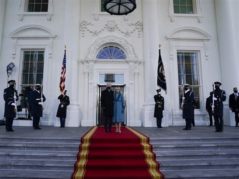 Biden Receives Presidential Escort To The White House : Inauguration ...