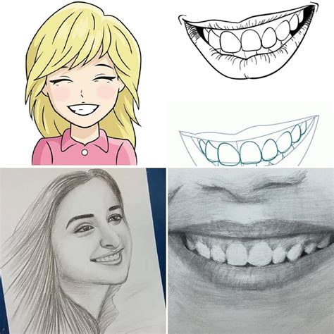 25 Easy Smile Drawing Ideas - Smile Drawing Reference