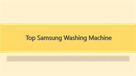 PPT - samsung washing machine PowerPoint Presentation, free download ...