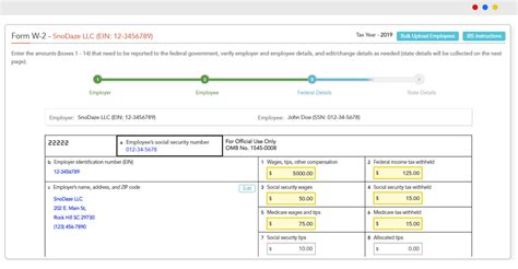 W 2 Form Online Fillable - Printable Forms Free Online