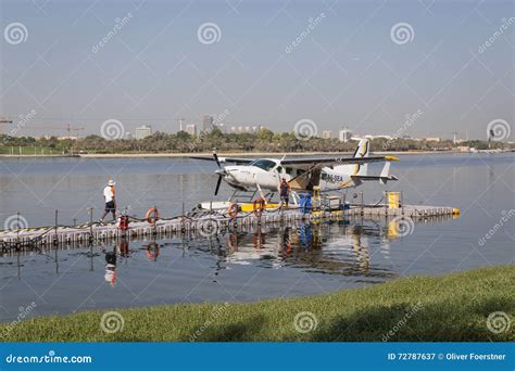 Seaplane Parked in Dubai Creek Editorial Photography - Image of pier ...