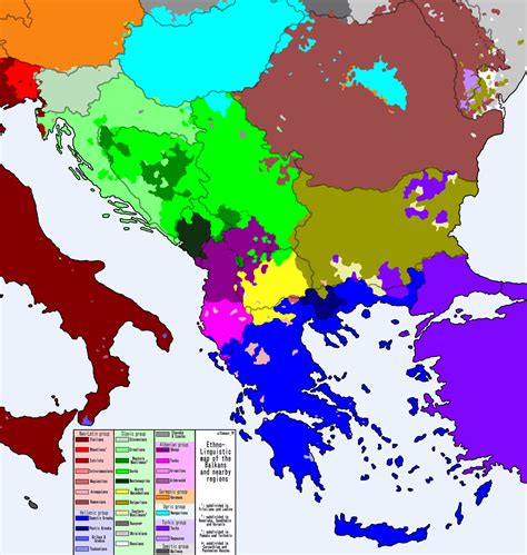 [OC] Ethno-Linguistic map of the Balkans and nearby regions : r/MapPorn