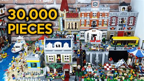 What a 30,000-piece Custom LEGO City Layout Looks Like