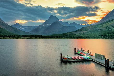 Two Medicine Lake in Glacier National Park Photograph by Alisha Clarke