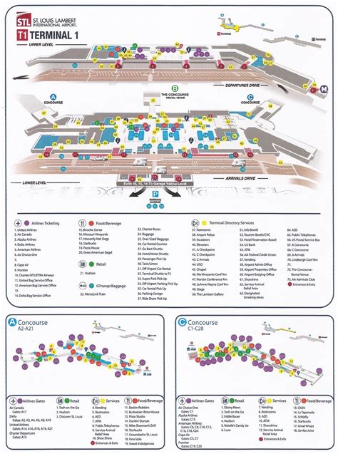 St Louis Airport Parking Map