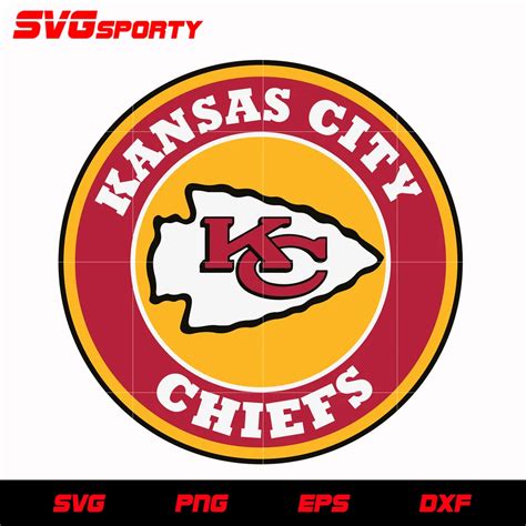 Kansas City Chiefs Logo Circle svg, nfl svg, eps, dxf, png, digital file