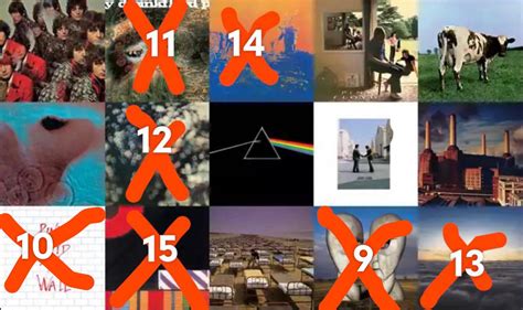 Album cover rankings: the division bell is out! A bit of a surprise considering the comments on ...