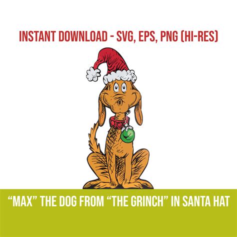 Grinch Dog SVG. Grinch Dog PNG. Grinch Dog EPS. Grinch Dog Max Svg. the ...