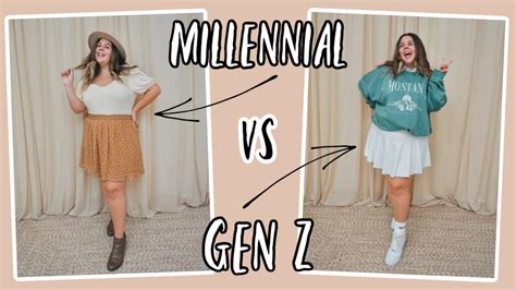 Trying Gen Z vs. Millennial Outfits To Find My Truest Form - YouTube