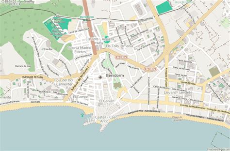 World Maps Library - Complete Resources: Google Maps Spain Benidorm