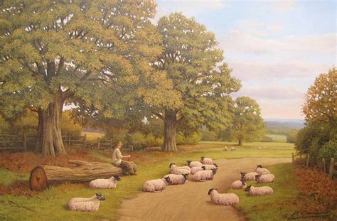 Sheeps, painting, sheep, bible, shepherd, HD wallpaper | Peakpx