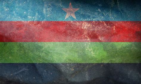 Retro Flag of Bantu Peoples Somali Bantus with Grunge Texture. Flag ...