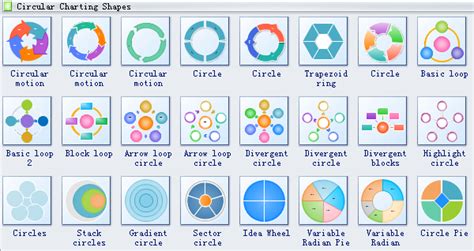 Circle Spoke Diagram Symbols