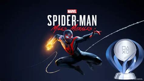 MARVEL'S SPIDER-MAN: MILES Morales Platinum Trophy PS4 PS5 $31.87 ...