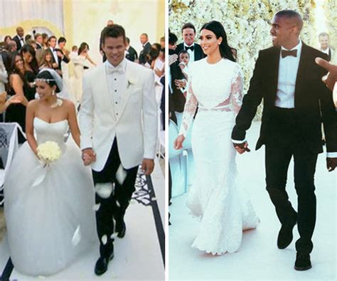 Kim Kardashian’s Wedding Dresses Battle: Kris Humphries V. Kanye West ...