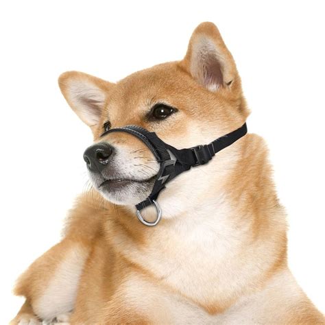 Dog Soft Padded Anti-Biting Barking Adjustable Loop Muzzle - Orbisify.com