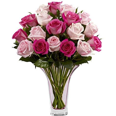 Pretty In Pink Rose Bouquet at Send Flowers