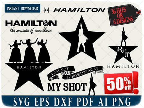 Hamilton Svg Hamilton Vector American Musical Broadway | Etsy