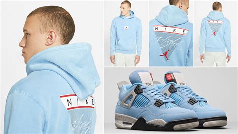 Air Jordan 4 University Blue Hoodie Match